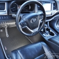 Автомобильные коврики EVA на Toyota Highlander III (2013-2019)