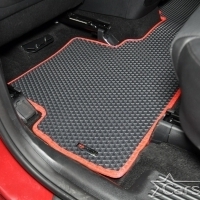 Автомобильные коврики EVA на Hyundai Santa Fe IV рестайл 3 ряда (2020-2024)