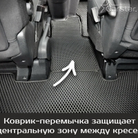 Коврики текстильные на Citroen SpaceTourer 7 мест, не Long (2016-2024)