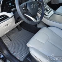 Коврики текстильные на Hyundai Palisade I 3 ряда (2018->)