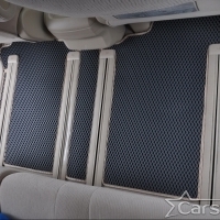 Коврики текстильные на Toyota Vellfire I пр.руль (2008-2014) 2 ряд - 3 места