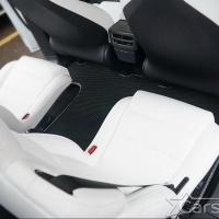 Двухслойные коврики EVA на Tesla Model X 6 мест 3 ряда (2015->) 