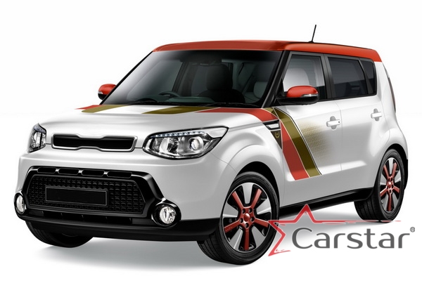 Двухслойные коврики EVA для Kia Soul II (2013-2019) 