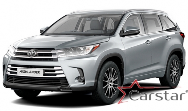 Автомобильные коврики EVA для Toyota Highlander III 3 ряда (2013-2019)