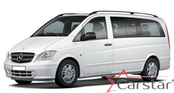Текстильные коврики для Mercedez-Benz Vito II W639 без столика (2003-2014)