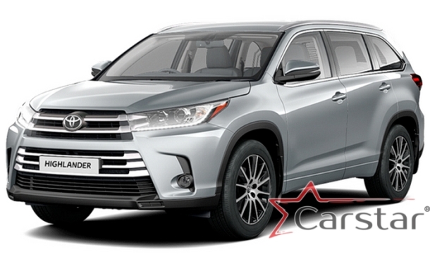 Двухслойные коврики EVA для Toyota Highlander III 3 ряда (2013-2019)
